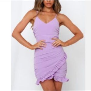 Purple/lavender ruffle dress